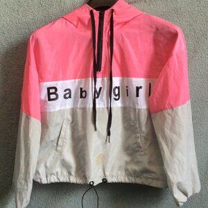 Girls Fashion Nova Babygirl Windbreaker pullover jacket size M in Girls
